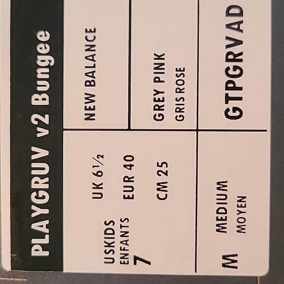 NEW BALANCE GIRLS PINK AND GRAY SIGNATURE ATHLETIC SHOES SIZE 7 - Picture 10 of 12